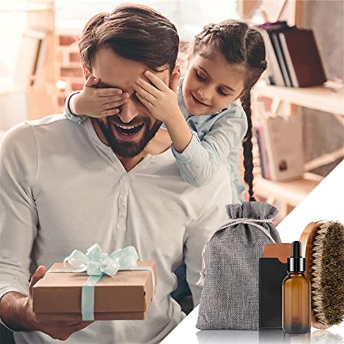 Beard Shaping and Trimming Kit with Mustache Shaving and Nose Hair Scissors, ...