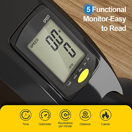 BOOKCYCLE Mini Exercise Bike Foot Pedal Exerciser Theraphy Bicycle for Leg an...