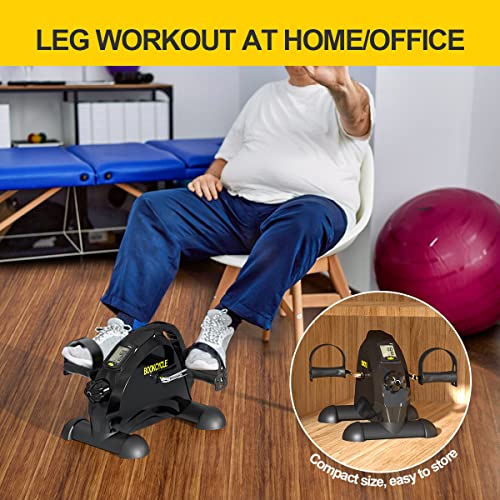 BOOKCYCLE Mini Exercise Bike Foot Pedal Exerciser Theraphy Bicycle for Leg an...
