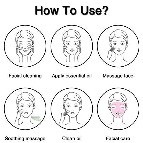 BOOKUU Quartz Gua Sha Scraping Massage Tools, Natural Stone Guasha Board for ...