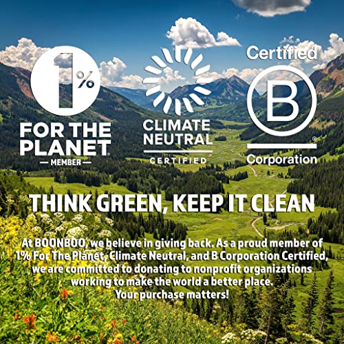 Boonboo Dental Floss | 100FT/30M Bamboo Woven Fiber | Unflavored & Vegan Wax ...