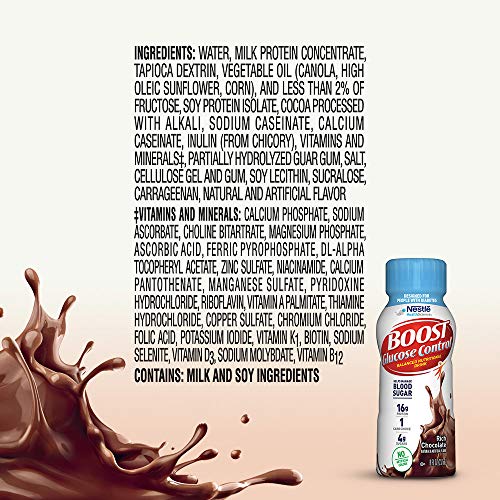 Boost Glucose Control Chocolate Ready To Drink, 8 Ounce (Pack of 24)
