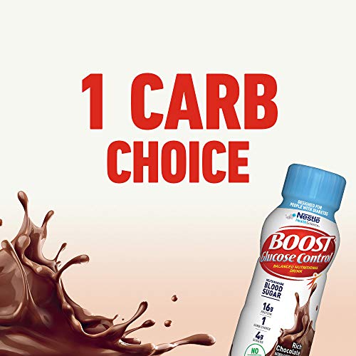 Boost Glucose Control Chocolate Ready To Drink, 8 Ounce (Pack of 24)