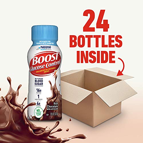 Boost Glucose Control Chocolate Ready To Drink, 8 Ounce (Pack of 24)