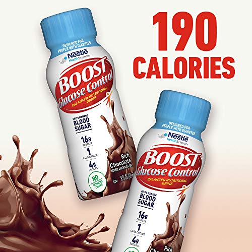 Boost Glucose Control Chocolate Ready To Drink, 8 Ounce (Pack of 24)