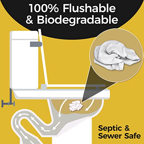 BOOTY WIPES for Men - 320 Flushable Wet Wipes for Adults, Man Wipes (320 Wipe...