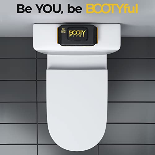 BOOTY WIPES for Men - 320 Flushable Wet Wipes for Adults, Man Wipes (320 Wipe...