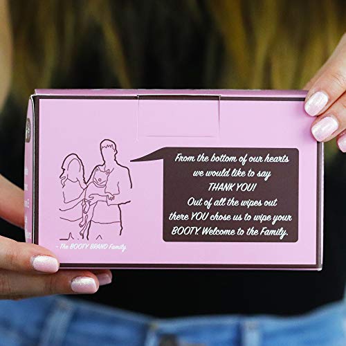 BOOTY WIPES for Women - 30 Individually Wrapped Flushable Feminine Wet Wipes ...