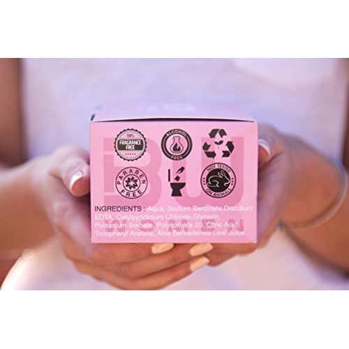 BOOTY WIPES for Women - 30 Individually Wrapped Flushable Feminine Wet Wipes ...