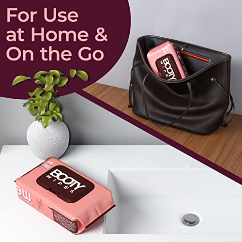 BOOTY WIPES for Women - 320 Flushable Wet Wipes for Adults, Feminine Wipes, (...