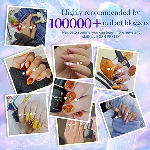 BORN PRETTY Magnetic Gel Polish Set,Auroras Cat Glitter Gel Polish LED Gel Na...