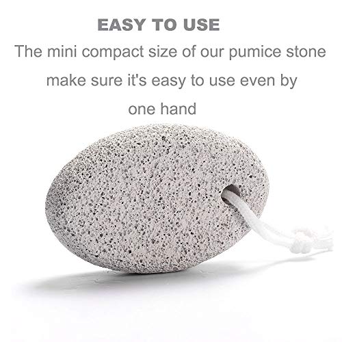 Natural Pumice Stone for Feet, Borogo 2-Pack Lava Pedicure Tools Hard Skin Ca...