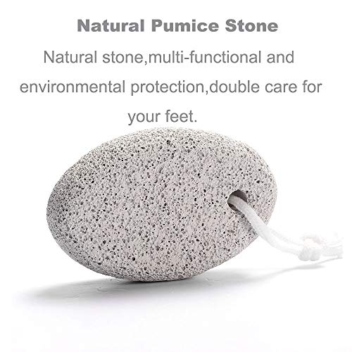 Natural Pumice Stone for Feet, Borogo 5-Pack Lava Pedicure Tools Hard Skin Ca...