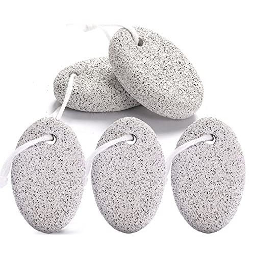 Natural Pumice Stone for Feet, Borogo 5-Pack Lava Pedicure Tools Hard Skin Ca...