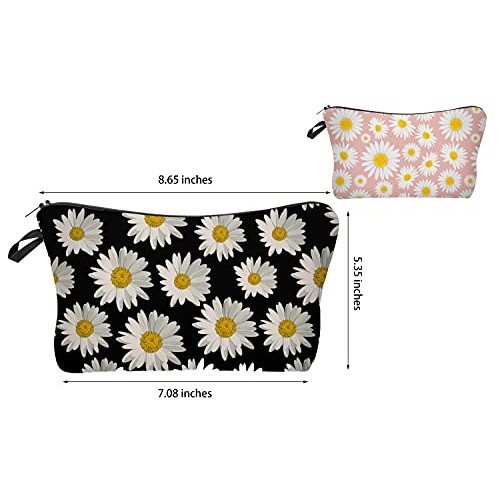 Borsun 2 Pcs Cosmetic Bag for Women Small Make Up Bag Waterproof Travel Toile...