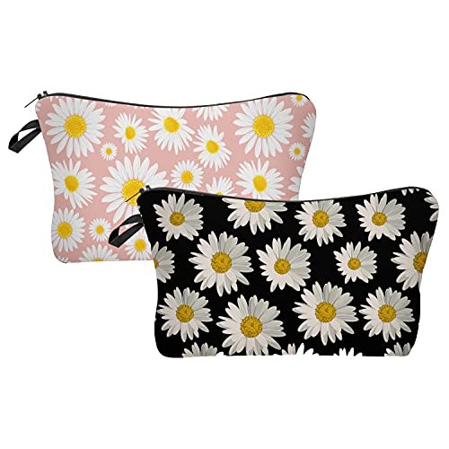 Borsun 2 Pcs Cosmetic Bag for Women Small Make Up Bag Waterproof Travel Toile...