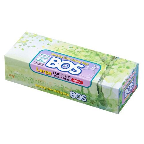 BOS Amazing Odor Sealing Disposable Bags for Diapers, Pet Waste or any Sanita...