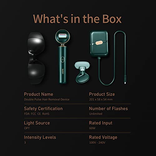 BoSidin Permanent Hair Removal Device for Women & Men, Face & Full Body Use G...