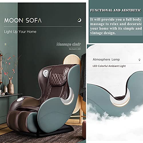 BOSSCARE Small Massage Chairs SL Track Full Body Massage Recliner, Shiatsu Re...