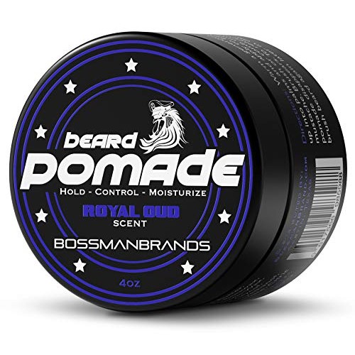 Bossman Hair & Beard Pomade - Moisturizing with Longer Hold and Control - Men...