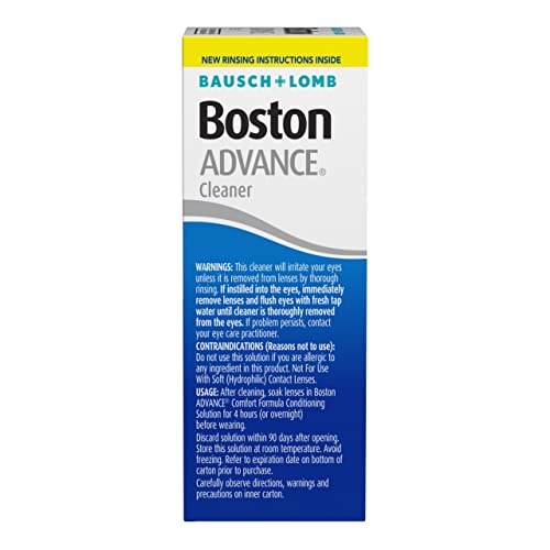 Contact Lens Solution by Boston Advance, for Gas Permeable Contact Lenses, 1 ...