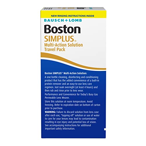 Contact Lens Solution by Boston Simplus, for Gas Permeable Contact Lenses, Co...