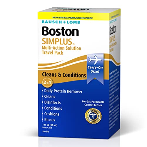 Contact Lens Solution by Boston Simplus, for Gas Permeable Contact Lenses, Co...