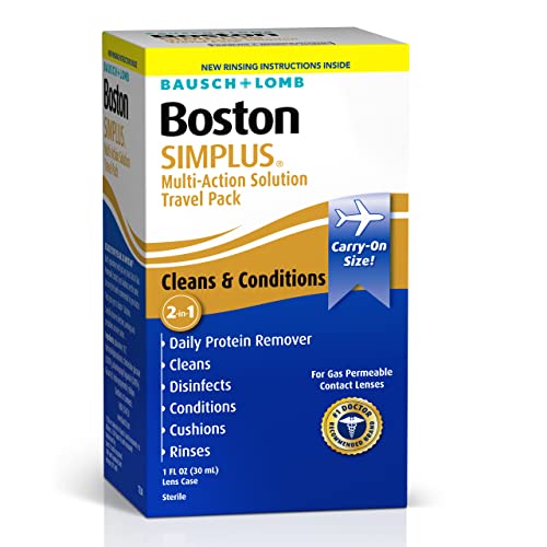 Contact Lens Solution by Boston Simplus, for Gas Permeable Contact Lenses, Co...