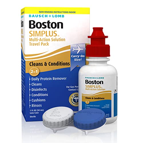 Contact Lens Solution by Boston Simplus, for Gas Permeable Contact Lenses, Co...