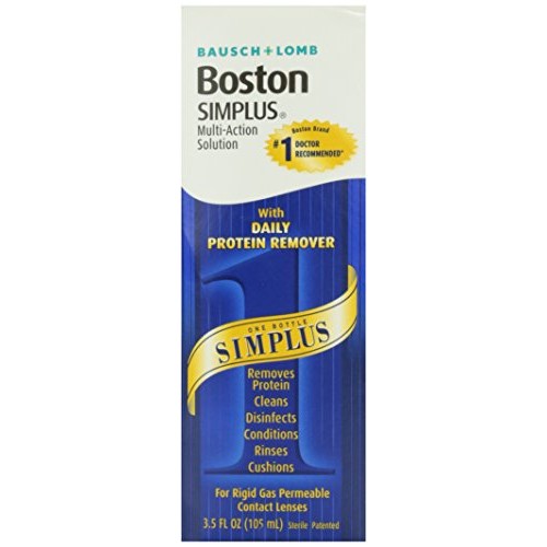 Bausch & Lomb Boston Simplus Multi-Action Solution, 3.5 oz, (for rigid gas pe...