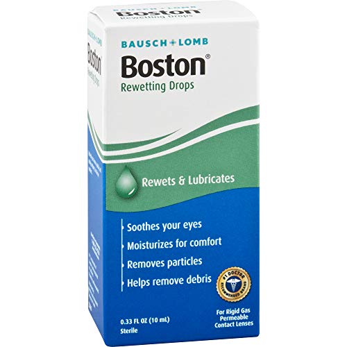 Contact Lens Solution by Boston, Rewetting Solution for Gas Permeable Contact...