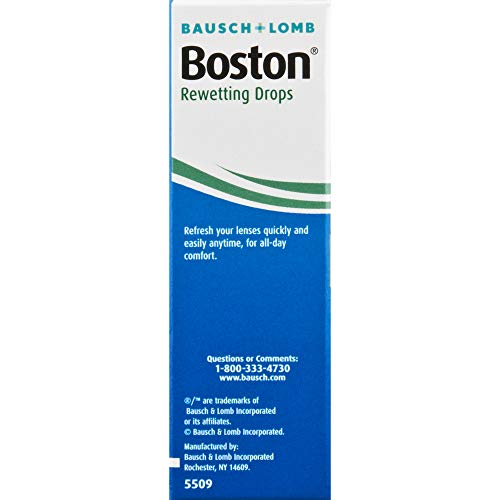 Contact Lens Solution by Boston, Rewetting Solution for Gas Permeable Contact...
