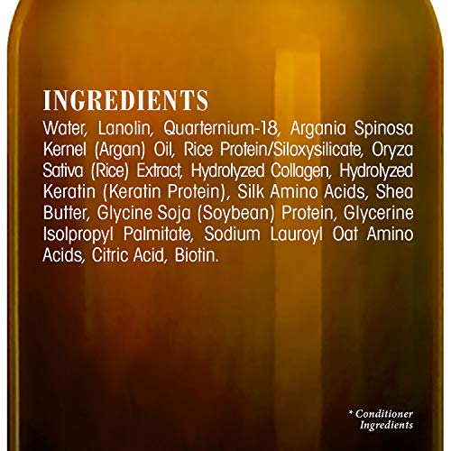 BOTANIC HEARTH Argan Oil Shampoo and Conditioner Set - with Keratin, Restorat...