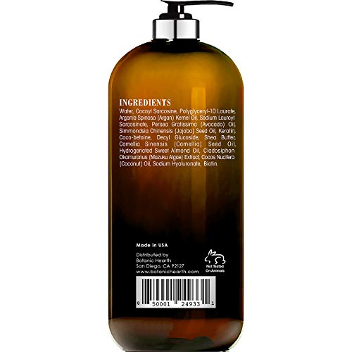 BOTANIC HEARTH Argan Oil Shampoo and Conditioner Set - with Keratin, Restorat...