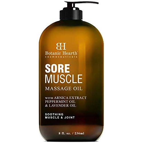 BOTANIC HEARTH Sore Muscle Massage Oil - with Arnica Montana Extract and Esse...
