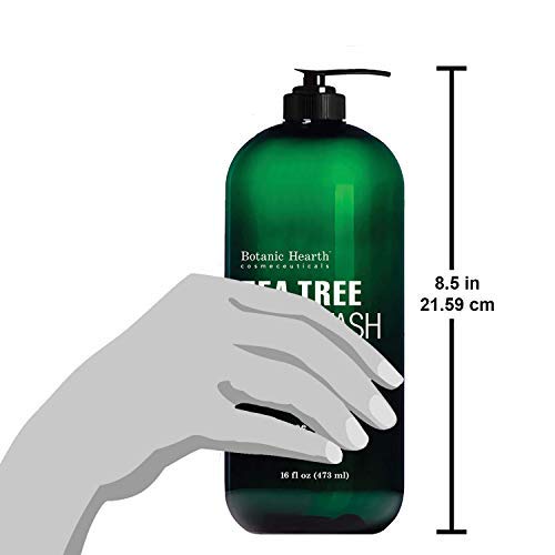 BOTANIC HEARTH Tea Tree Body Wash, Helps with Nails, Athletes Foot, Ringworms...