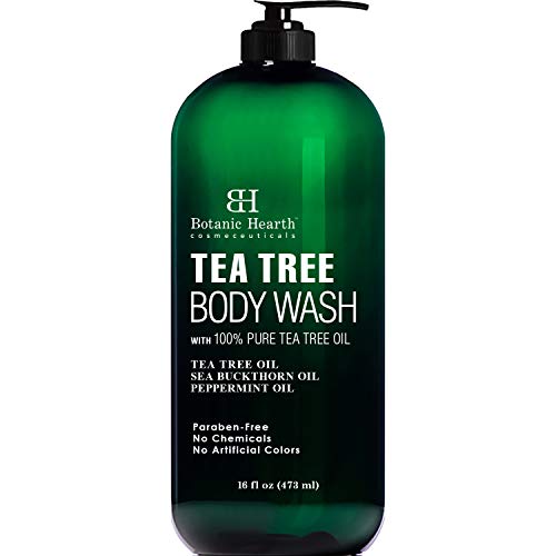 BOTANIC HEARTH Tea Tree Body Wash, Helps with Nails, Athletes Foot, Ringworms...