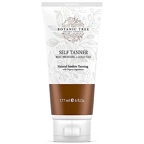 Botanic Tree Self Tanner-Organic Sunless Tanner for Natural-Looking Fake Tan-...