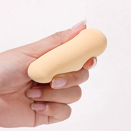 Oval Puff 2 Packs Skin Tone and Pink Make-up Egg Air Cushion Puff Beauty Egg ...