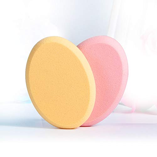 Oval Puff 2 Packs Skin Tone and Pink Make-up Egg Air Cushion Puff Beauty Egg ...
