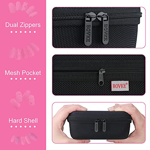 BOVKE Efile Nail Bits Travel Case Nail Drill Bits Holder Nail File Bits Stora...