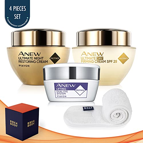 4 Pcs Set - Avon Anew Ultimate Day Cream, Avon Anew Ultimate Night Cream, Avo...