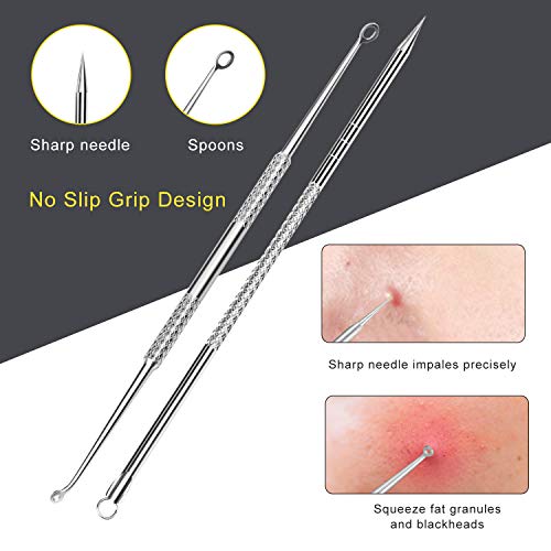 [Latest]Blackhead Remover Tool, Boxoyx 10 Pcs Professional Pimple Comedone Ex...
