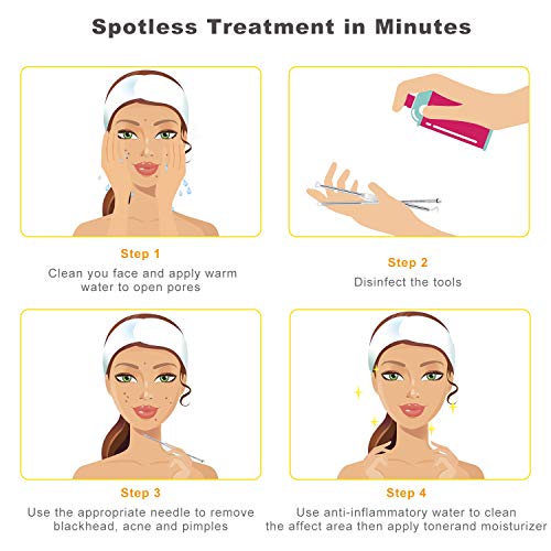 [Latest]Blackhead Remover Tool, Boxoyx 10 Pcs Professional Pimple Comedone Ex...