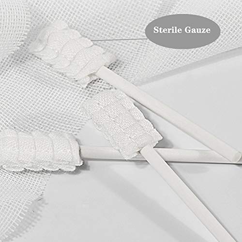 100 Pcs Baby Disposable Gauze Toothbrush,Baby Tongue Cleaner Scraper Newborn,...