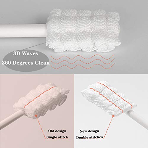 100 Pcs Baby Disposable Gauze Toothbrush,Baby Tongue Cleaner Scraper Newborn,...