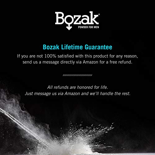 Bozak Cooling Body and Foot Powder for Men – Talc Free, Jock Itch Defense, De...