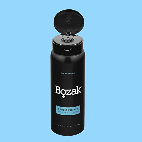Bozak Cooling Body and Foot Powder for Men – Talc Free, Jock Itch Defense, De...