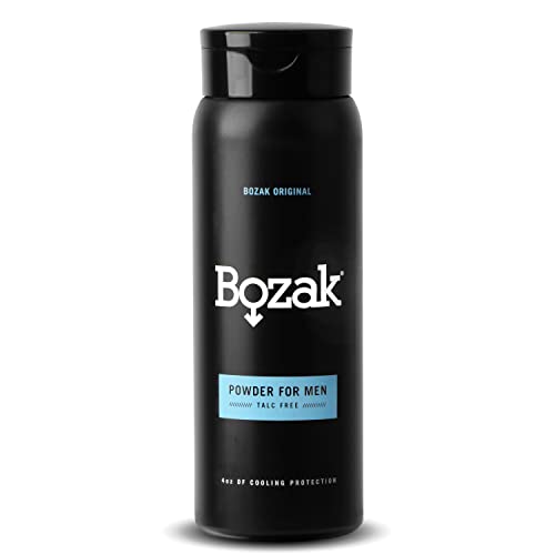 Bozak Cooling Body and Foot Powder for Men – Talc Free, Jock Itch Defense, De...