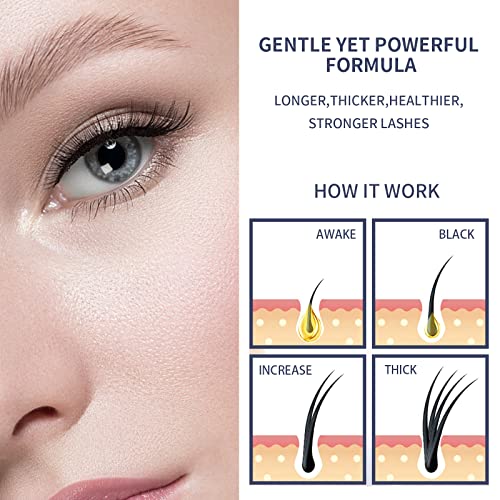 Eyelash Growth Serum and Eyebrow Enhancer Lash Serum for Longer, Sufficiently...